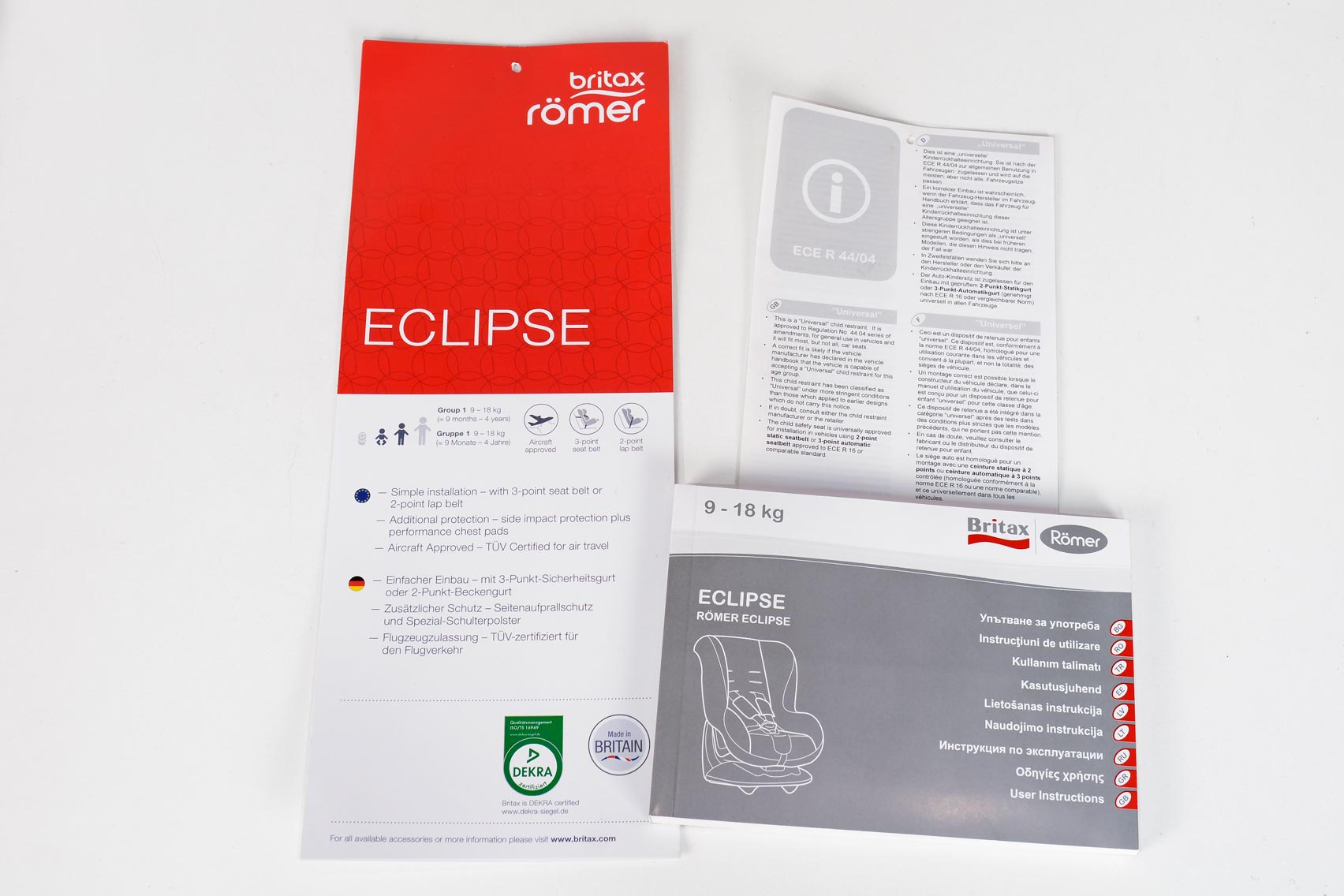 Britax Römer Eclipse инструкция
