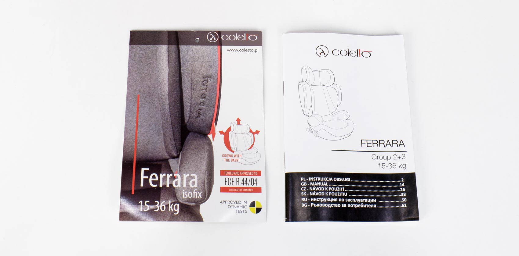Coletto Ferrara isofix инструкция