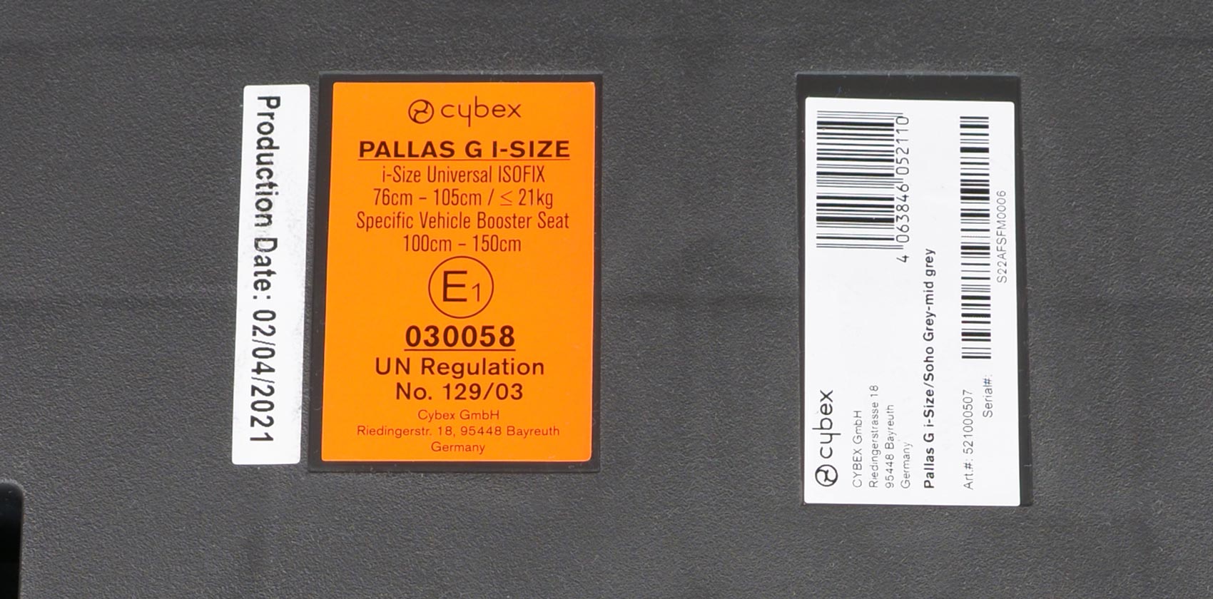 Cybex Pallas G i-Size сертификация