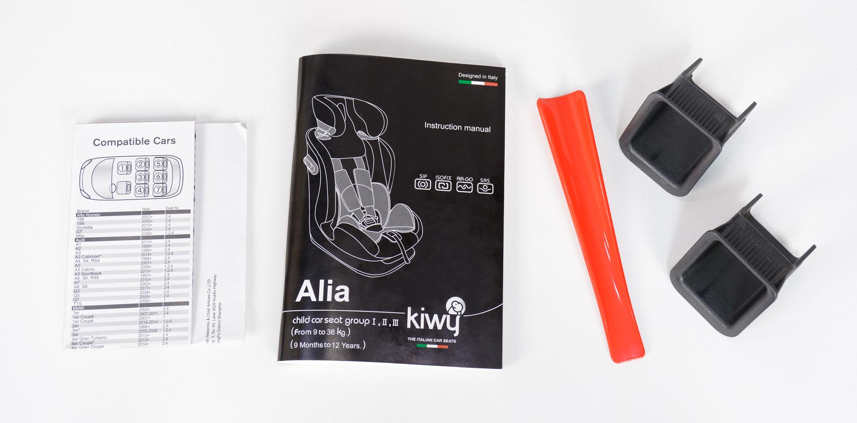 Kiwy Alia инструкция | направляющие для isofix | ложечка для чехла