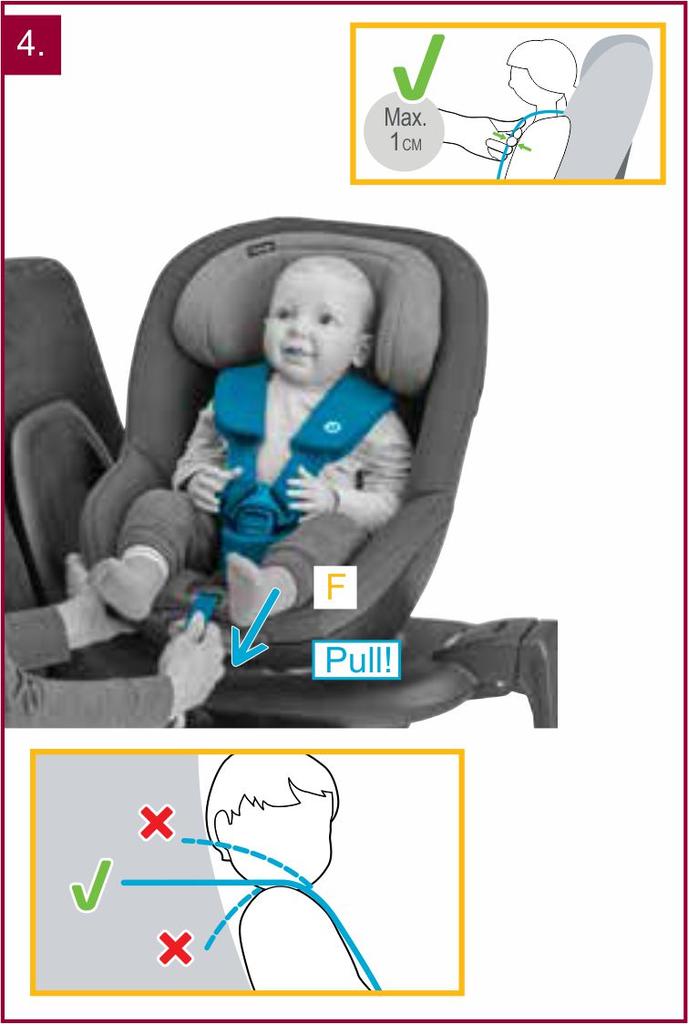 Инструкция к Maxi-Cosi Mica Фиксация ребёнка