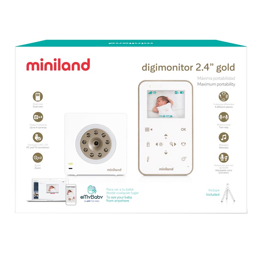 Miniland Цифровая видеоняня Digimonitor 2.4 Gold