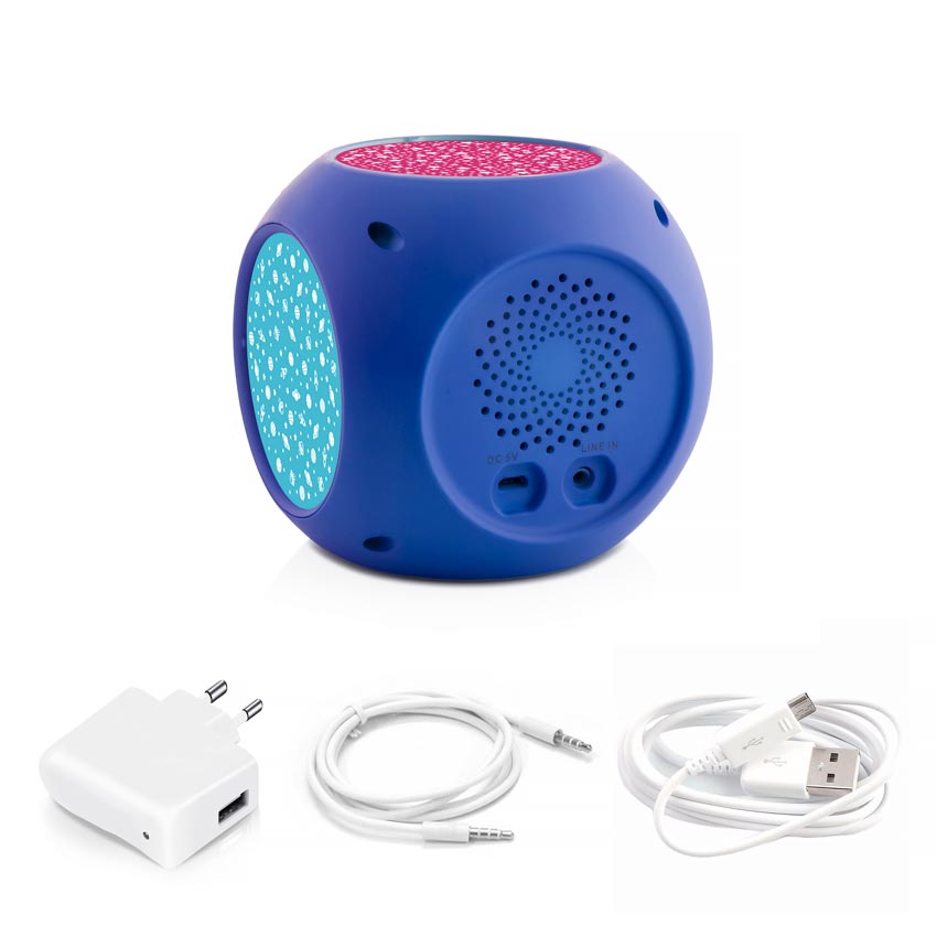 Miniland Музыкальный ночник-проектор Dreamcube синий