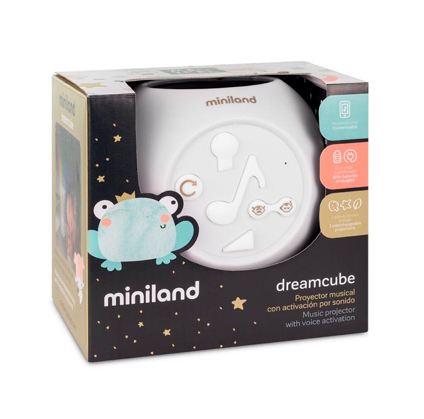 Miniland Музыкальный ночник-проектор Dreamcube в упаковке