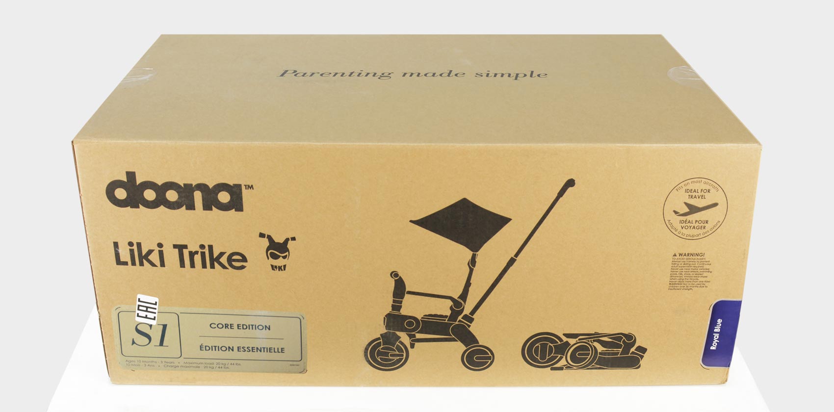 Складной трехколесный велосипед Doona Liki Trike S1 в коробке