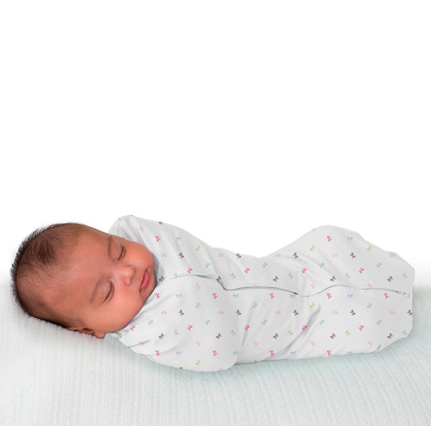 Summer Infant Конверт для пеленания новорождённых на молнии SwaddlePod