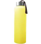 Бутылка для воды с силиконовым покрытием желтый