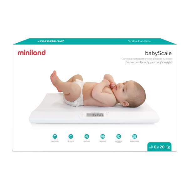 Детские электронные весы Miniland Babyscale белые