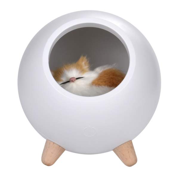 Ночник детский интерьерный домик для котёнка Roxy-Kids домик для котёнка Белый