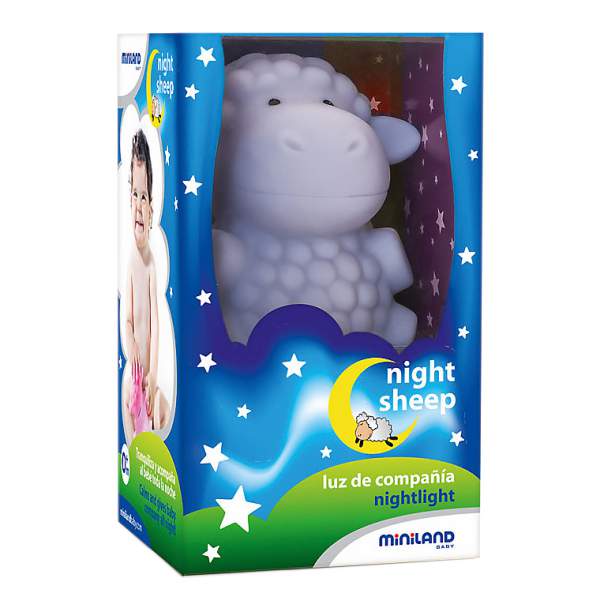 Ночник Miniland Night Sheep Овечка Белая